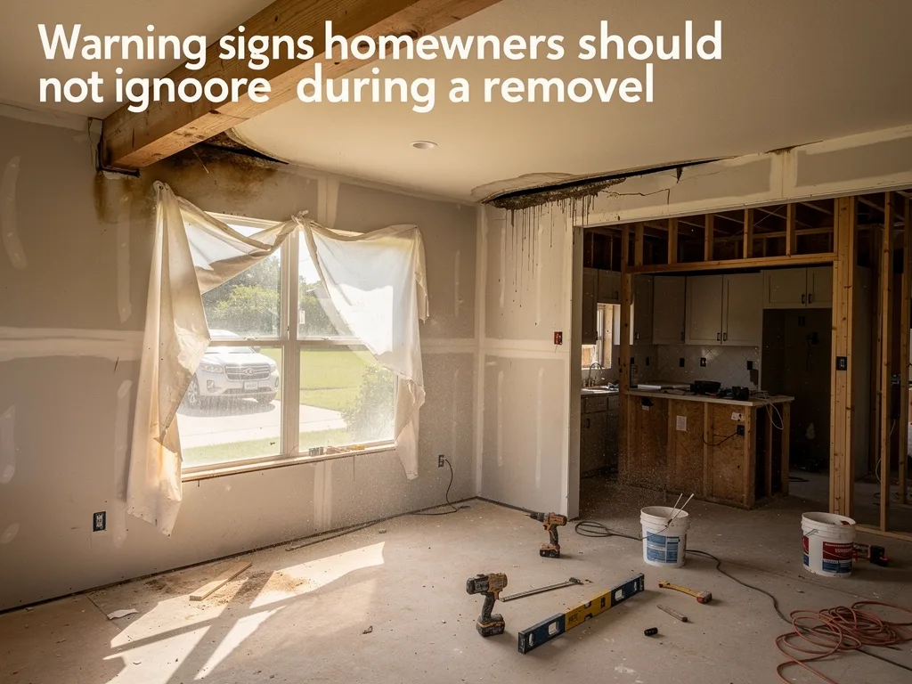 Warning signs homeowners should not ignore during a remodel
